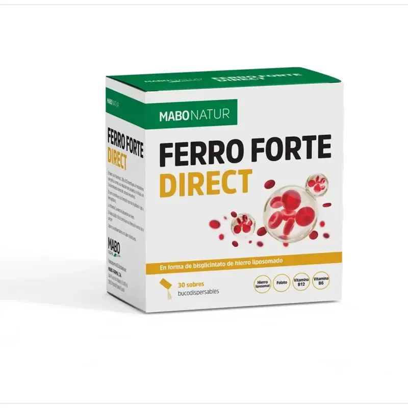 Mabonatur Ferro Forte Direct 30 Sobres | Farmacia Barata Mabonatur Ferro Forte Direct 30 Sobres | Farmacia Barata
