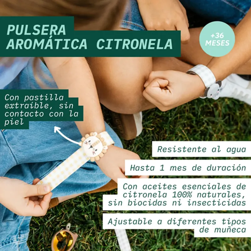 Suavinex Pulsera Citronela Niños Conejo 1 ud + 2 Recambios | Farmacia Barata