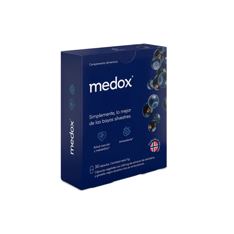 Medox 30 Cápsulas Antocianinas Vascular | Farmacia Barata