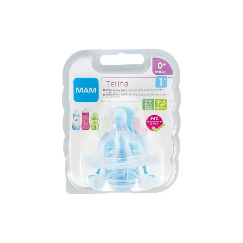 MAM Baby Tetina Nº 1 0m+, 2 unidades Cuidado del recién nacido
