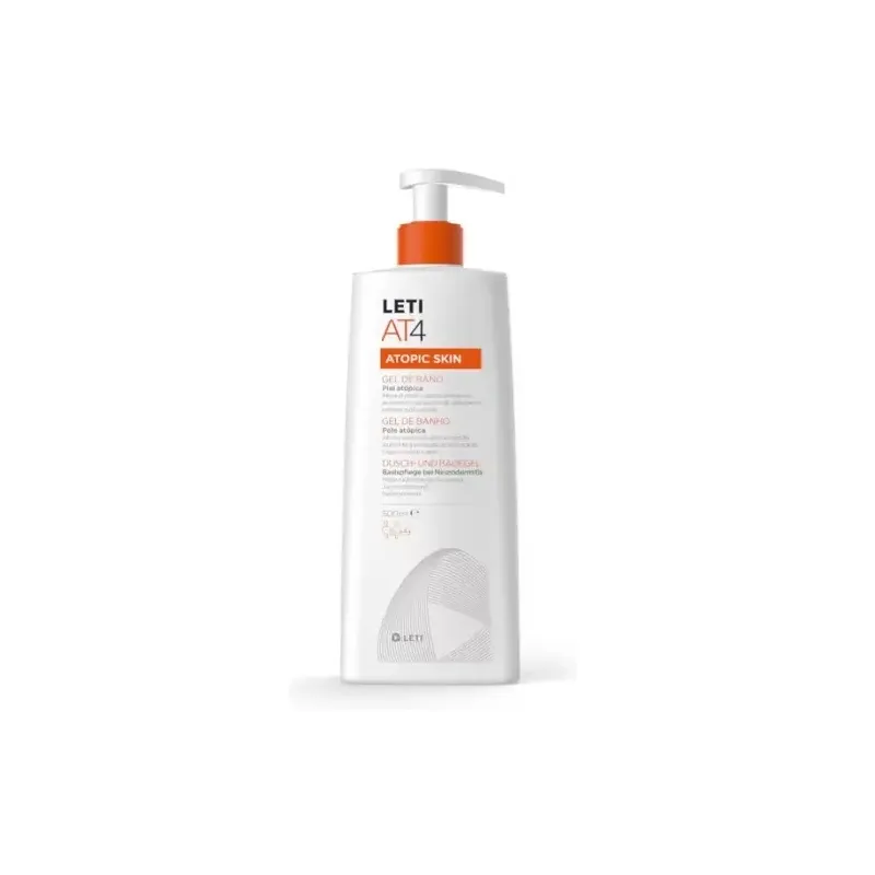 Leti AT4 Gel de Baño Atopic Skin, 500 ml