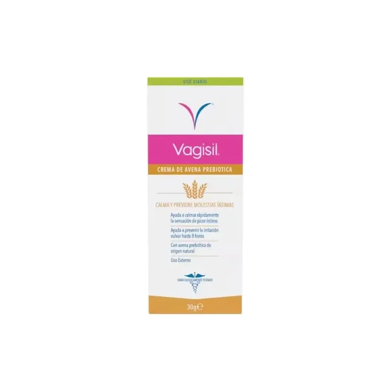 Vagisil crema de avena prebiotica, 30 g