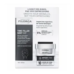 Filorga Time-Filler Shot 5 XP Serum Concentrado, 15 ml + Regalo Time Filler 5XP crema, 15 ml