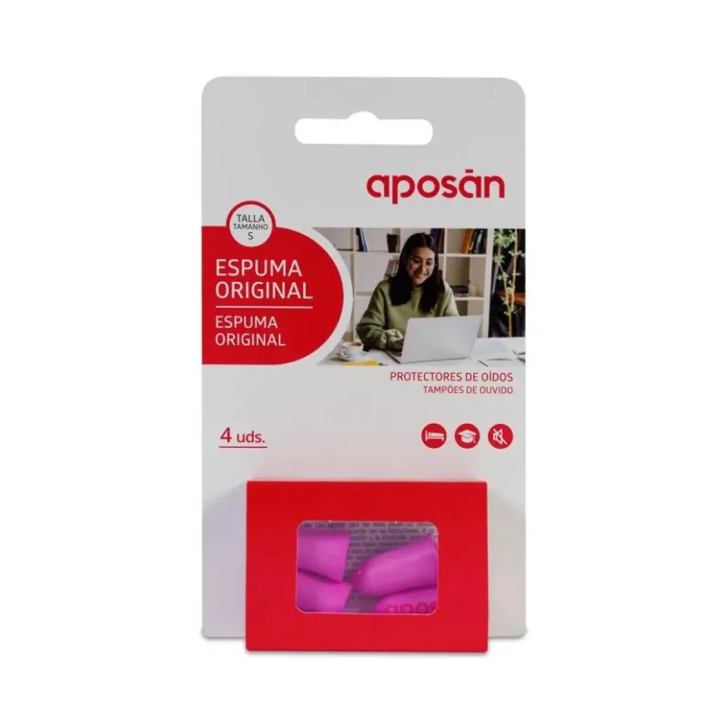 Aposan Tapones Espuma S 4 unidades | Farmacia Barata