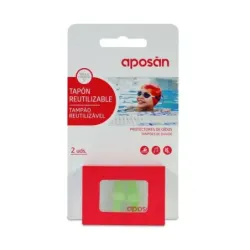 Aposan Tapones Silicona Reutilizables S, 2 unidades