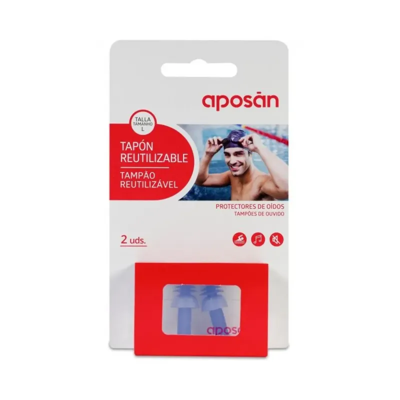 Aposan Tapones Silicona Reutilizables L, 2 unidades | Farmacia Barata Aposan Tapones Silicona Reutilizables L, 2 unidades | Farmacia Barata
