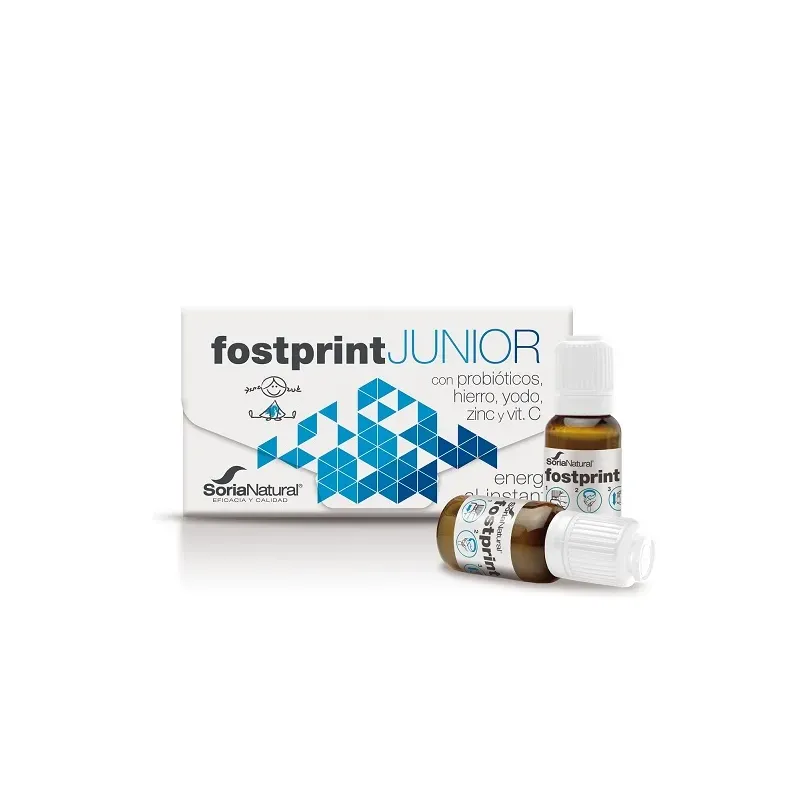 Soria Natural Fost Print Junior Fresa, 15 viales | Farmacia Barata Soria Natural Fost Print Junior Fresa, 15 viales | Farmacia Barata