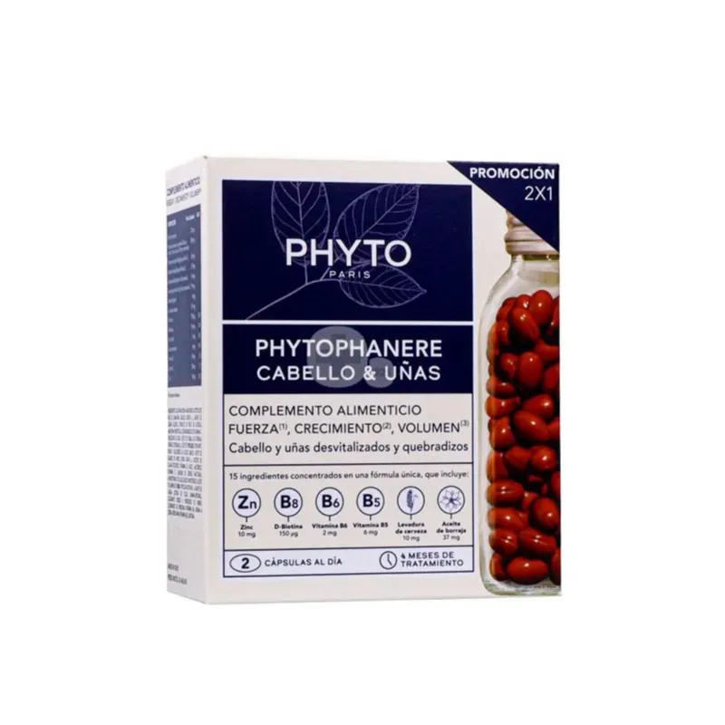 Phyto Phytophanere Dúo 2x120 cápsulas | Farmacia Barata