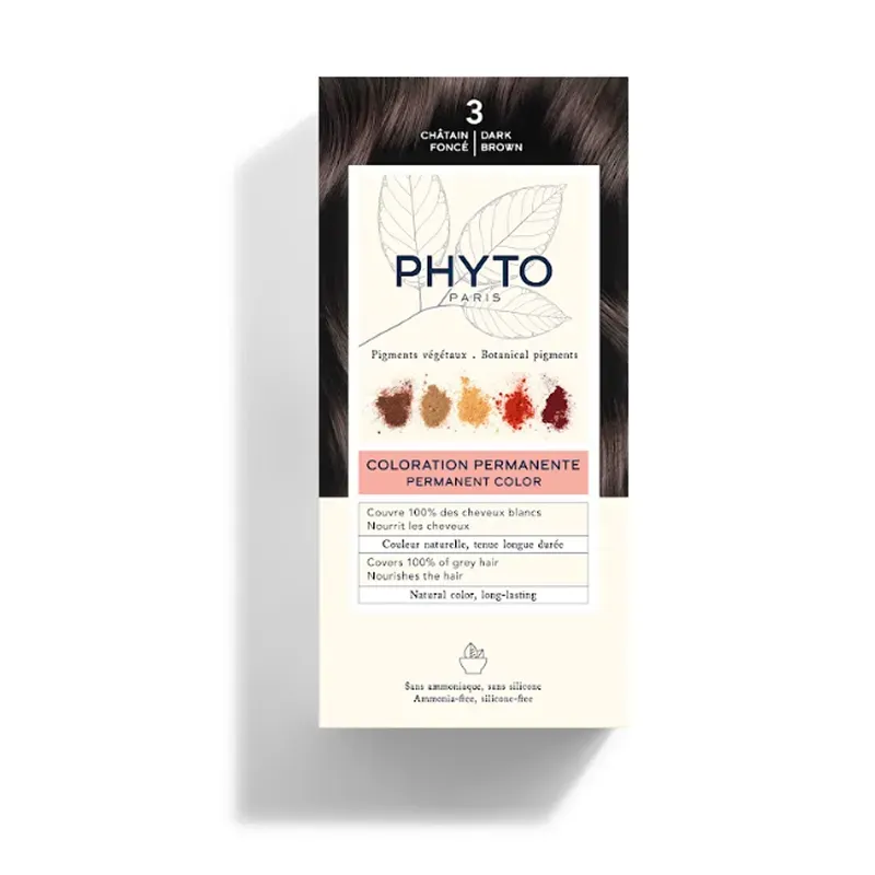 Phyto Color Kit Coloración 3 Castaño Oscuro | Farmacia Barata