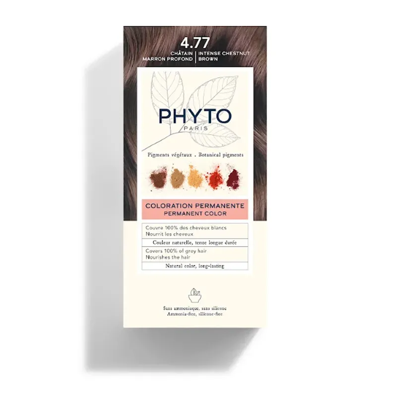 Phyto Color Kit Coloración 4.77 Castaño Marrón Intenso | Farmacia Barata