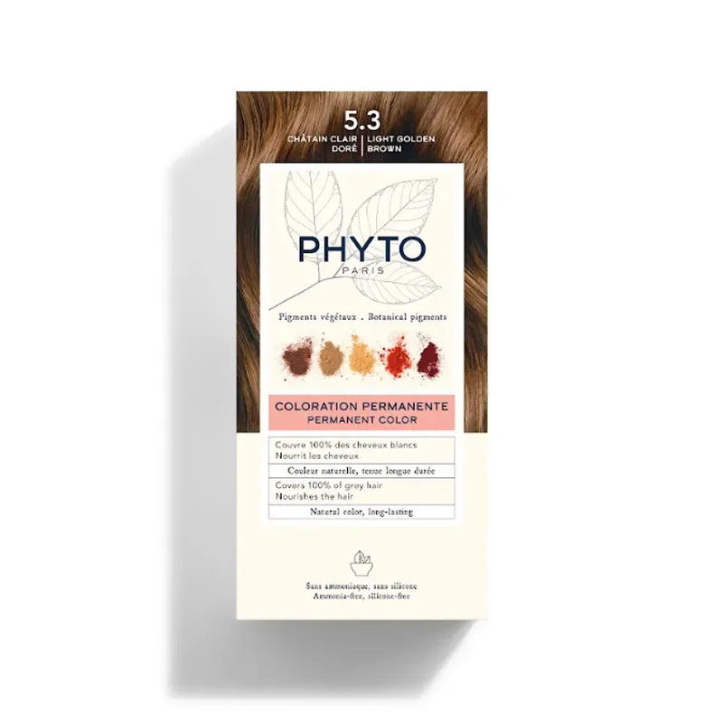 Phyto Color Kit Coloración 5.3 Castaño Claro Dorado | Farmacia Barata Phyto Color Kit Coloración 5.3 Castaño Claro Dorado | Farmacia Barata