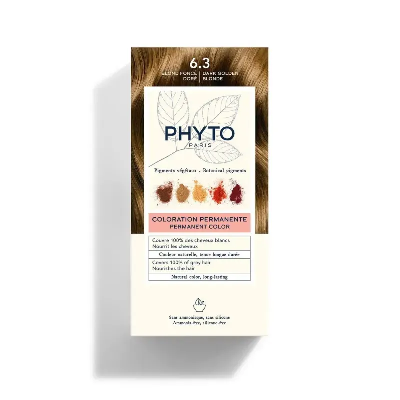 Phyto Color Kit Coloración 6.3 Rubio Oscuro Dorado | Farmacia Barata