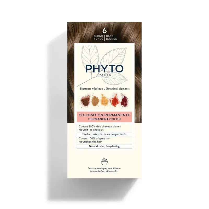 Phyto Color Kit Coloración 6.66 Rubio Oscuro Caoba Intenso | Farmacia Barata