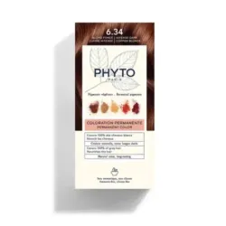 Phyto Color Kit Coloración 6.34 Rubio Oscuro Dorado Cobrizo