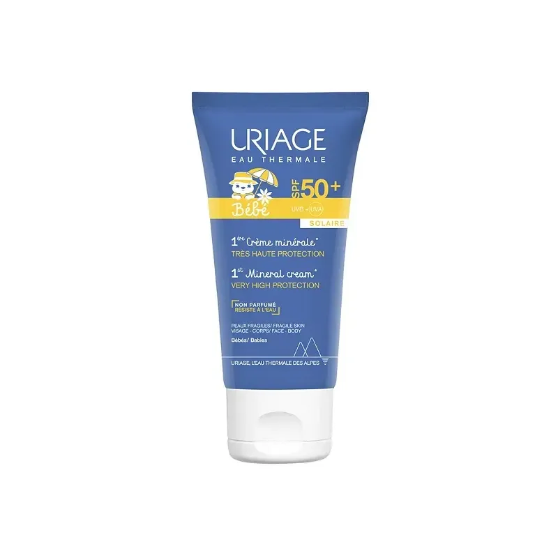 Uriage bebé 1era crema mineral SPF50+, 50 ml. Protege la piel.