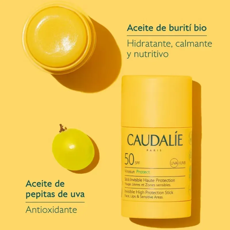 Caudalie Vinosun Protect Stick Invisible SPF50, 15 g