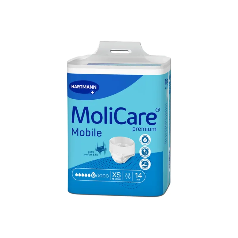 MoliCare Premium Mobile 6 Gotas Talla XS 14 uds | Farmacia Barata