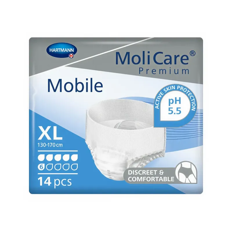 MoliCare Premium Mobile 6 Gotas Talla XL 14 uds | Farmacia Barata
