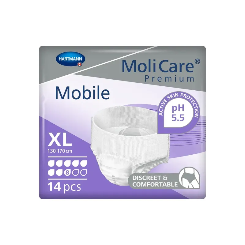 MoliCare Premium Mobile 8 Gotas Talla XL 14 uds | Farmacia Barata