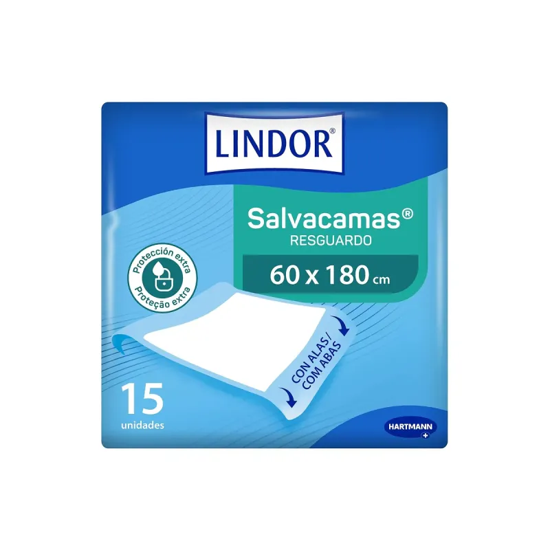 Lindor Salvacamas 65x180 cm con alas 15 uds | Farmacia Barata
