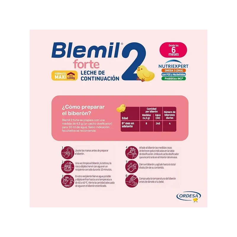 Blemil Plus 2 Forte, 1200g. | Farmacia Barata