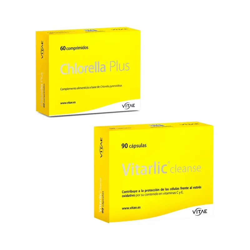Pack Vitae Chlorella Plus + Vitarlic Cleanse | Farmacia Barata