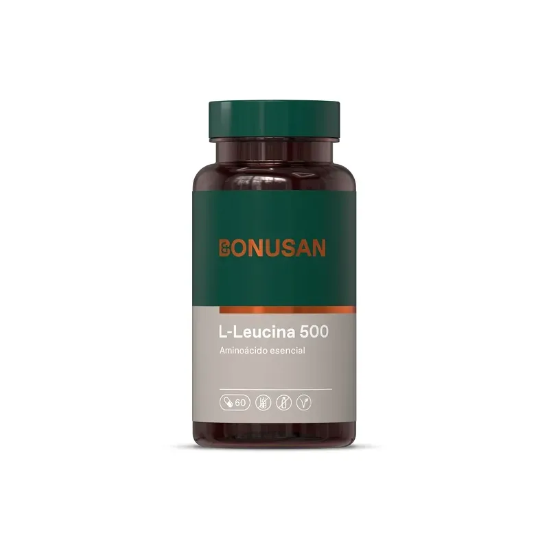 Bonusan L-Leucina 500 mg, 60 cápsulas