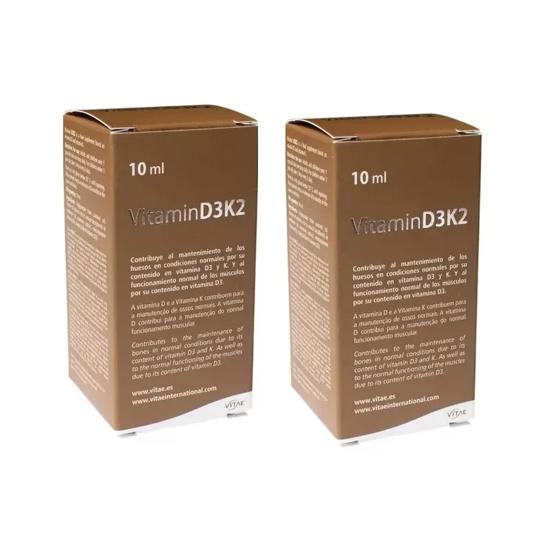 Vitae Vitamin D3K2 Duplo 2×10 ml | Farmacia Barata Vitae Vitamin D3K2 Duplo 2×10 ml | Farmacia Barata
