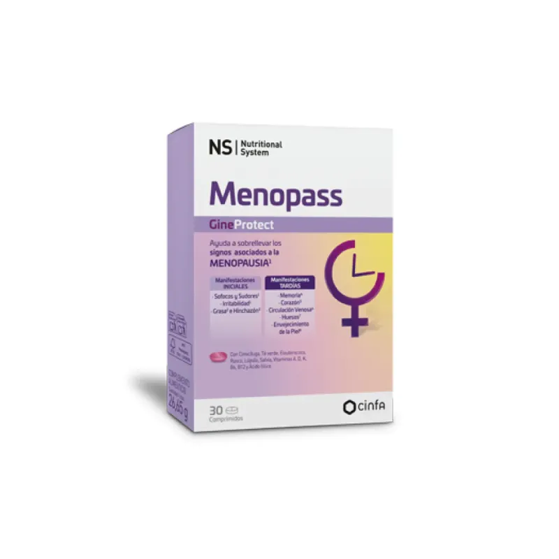 NS Gineprotect Menopass 30 comprimidos | Farmacia Barata