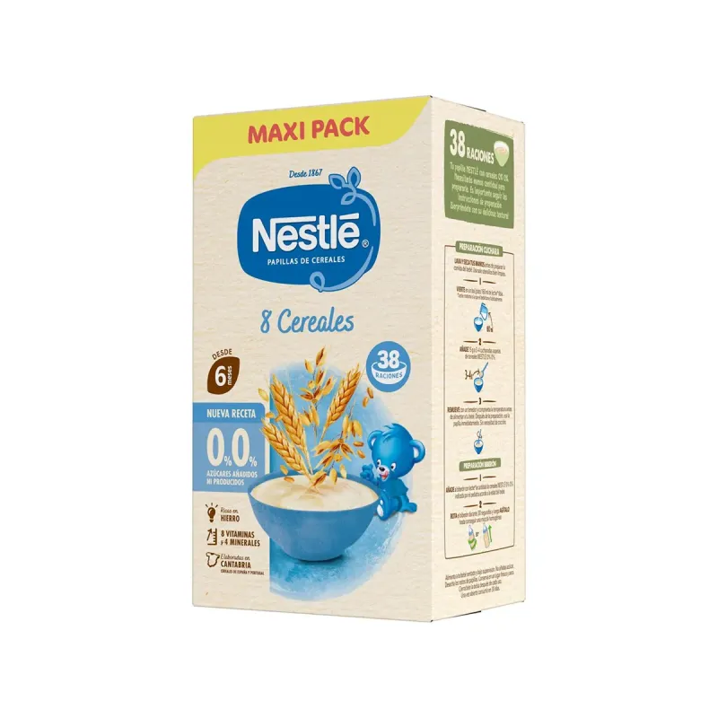 Nestlé Papilla 8 Cereales 570 g | Farmacia Barata
