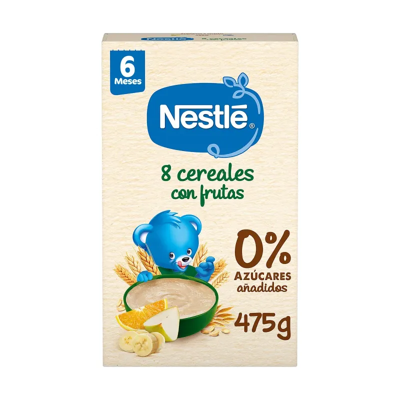 Nestlé Papilla 8 Cereales con Frutas 330 g | Farmacia Barata