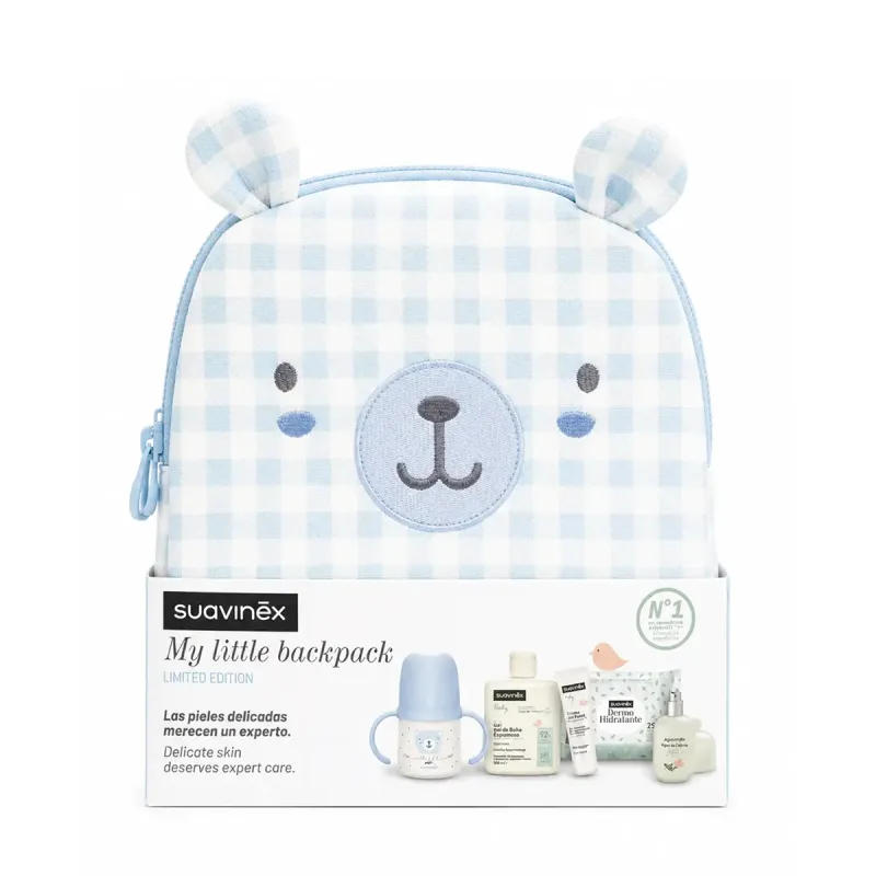 Suavinex Canastilla My Little Backpack Wild&Free Oso Color Azul | Farmacia Barata
