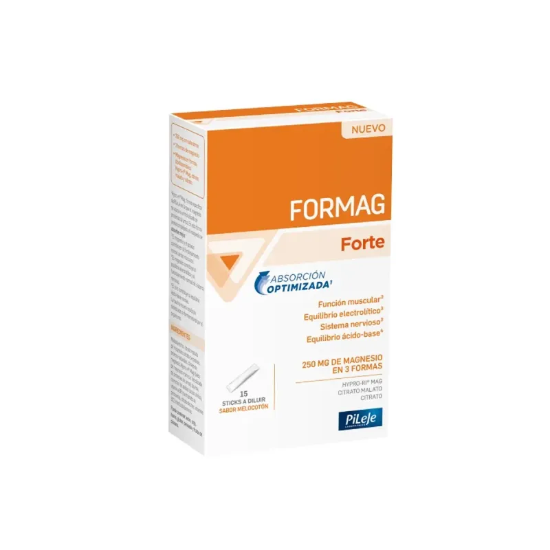 Pileje Formag Forte 15 sticks melocotón | Farmacia Barata