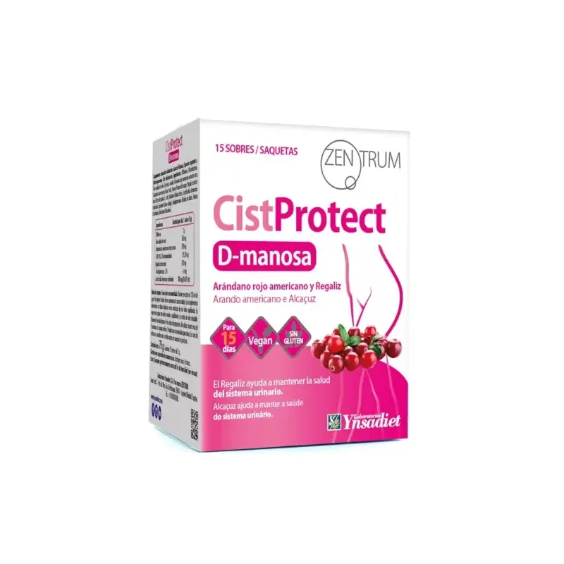 Protección urinaria con Ynsadiet Cisprotect D-Manosa Protección urinaria con Ynsadiet Cisprotect D-Manosa