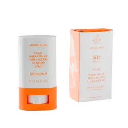 Arturo Alba Barra Solar Triple Accion SPF50+ Acabado Zero, 14,4 g