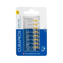 Curaprox CPS Interdental Prime Refill Recambios 0,09 mm, Color Amarillo, 8 Unidades