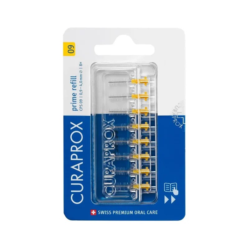 Curaprox CPS Prime Refill 0,09 mm Amarillo 8 uds | Farmacia Barata