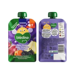 Bledina Pouch Pera, Ciruela, Zanahoria y Remolacha, 100 g