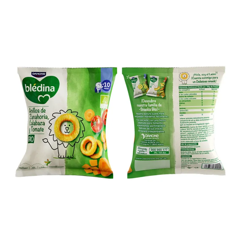 Bledina Bio Snack Anillos Zanahoria Calabaza 20 g | Farmacia Barata
