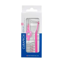 Curaprox Cepillo Espacio Interdental CPS Inicial 0,08 mm, Color Rosa, 5 Unidades