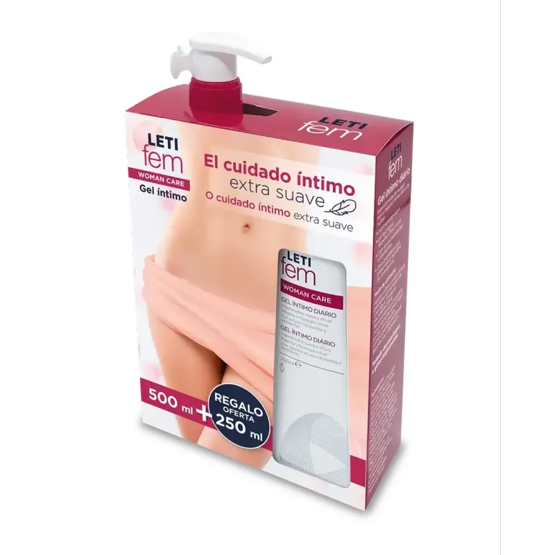 Letifem Woman Gel Íntimo 500 ml + Regalo 250 ml | Farmacia Barata Letifem Woman Gel Íntimo 500 ml + Regalo 250 ml | Farmacia Barata