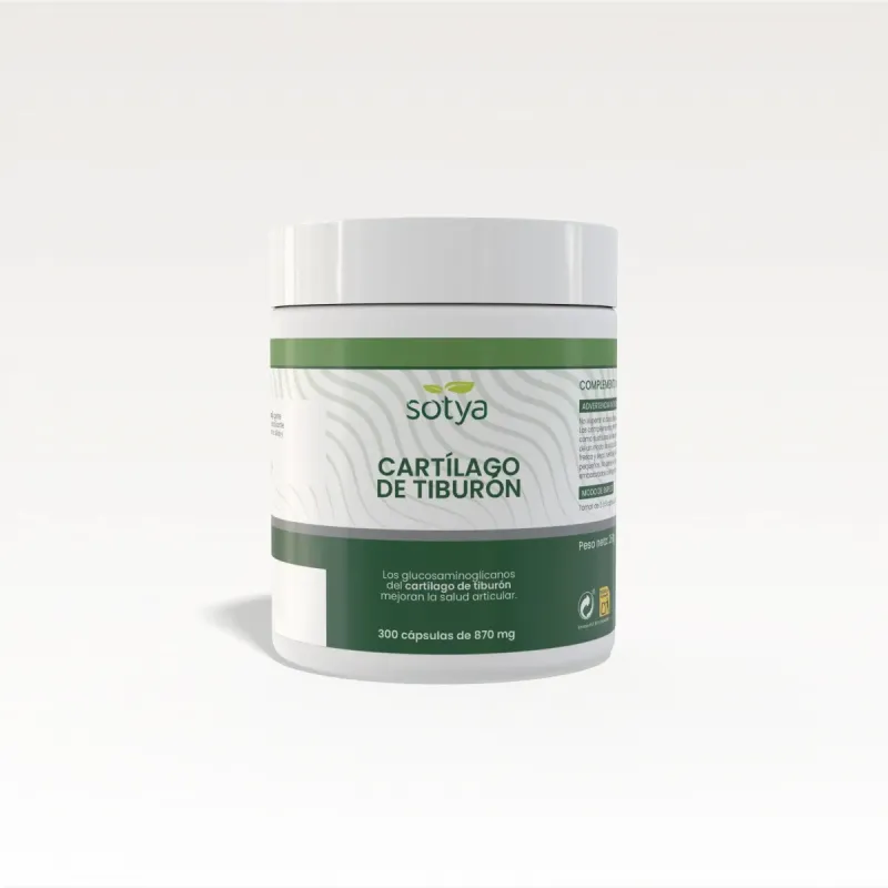 Cartílago de tiburón  870 mg 300 caps. Sotya | Farmacia Barata