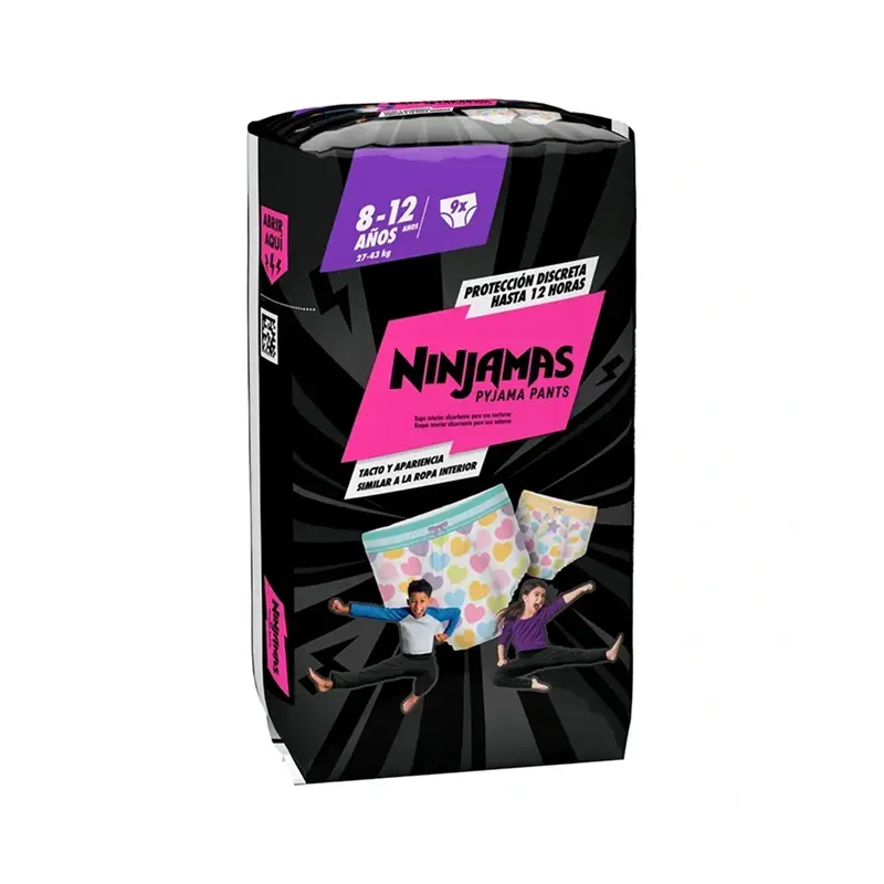 Dodot Ninjamas Carry Pack Corazón 8-12 Años 9 Unidades | Farmacia Barata Dodot Ninjamas Carry Pack Corazón 8-12 Años 9 Unidades | Farmacia Barata