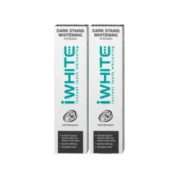 Iwhite Pasta Dental Blanqueadora Manchas Oscuras Duplo, 2x75 ml