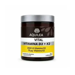 Aquilea Vitals Vitamina  D3+K2, 90 cápsulas