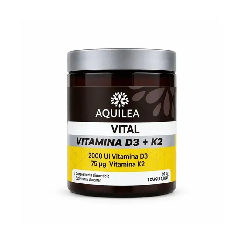 Aquilea Vitals Vit D3+K2 90 cápsulas huesos | Farmacia Barata Aquilea Vitals Vit D3+K2 90 cápsulas huesos | Farmacia Barata