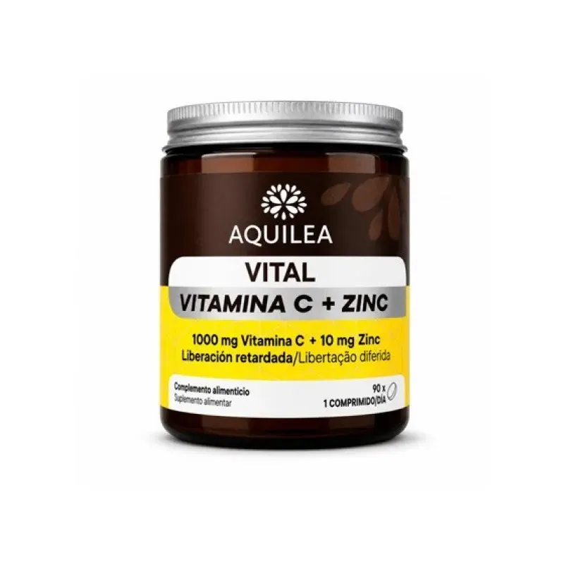 Aquilea Vitals Vit C+Zn 90 cápsulas inmunidad | Farmacia Barata Aquilea Vitals Vit C+Zn 90 cápsulas inmunidad | Farmacia Barata