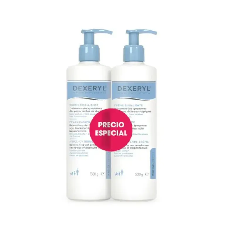 Dexeryl Crema Emoliente Duplo 2x500 ml | Farmacia Barata Dexeryl Crema Emoliente Duplo 2x500 ml | Farmacia Barata