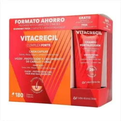 Vitacrecil Complex Forte, 180 cápsulas + Regalo Champú Fortalecedor
