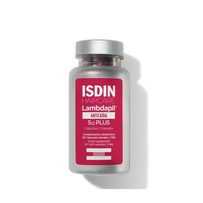 Isdin Anticaída Lambdapil 5 alfa Plus, 60 cápsulas | Farmacia Barata